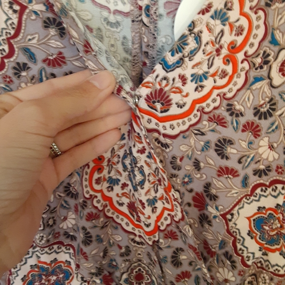 VICI Pocketed Medallion Lavender Romper - Picture 3 of 9